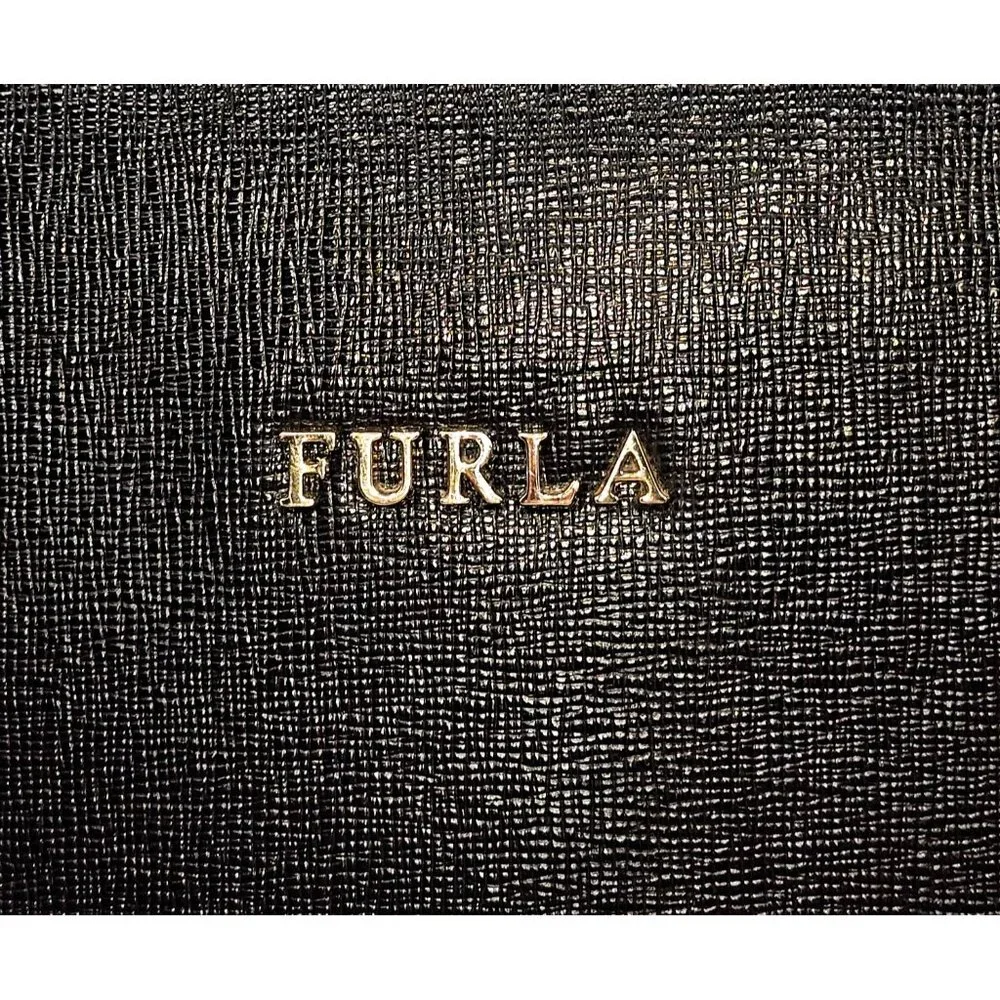 Furla Women's Black Saffiano Leather  Tessa Tote  Shoulder Bag Size Large 2712 - Picture 5 of 16